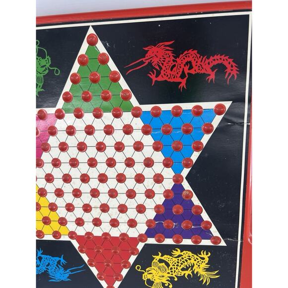 Vintage Pressman Toy Corp Checkers & Chinese Checkers Game Family Collectible - Picture 10 of 16